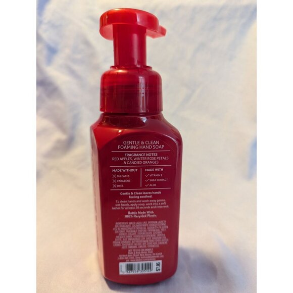 Bath & Body Works Winter Candy Apple Foaming Hand Soap Gentle & Clean Formula - Picture 2 of 2